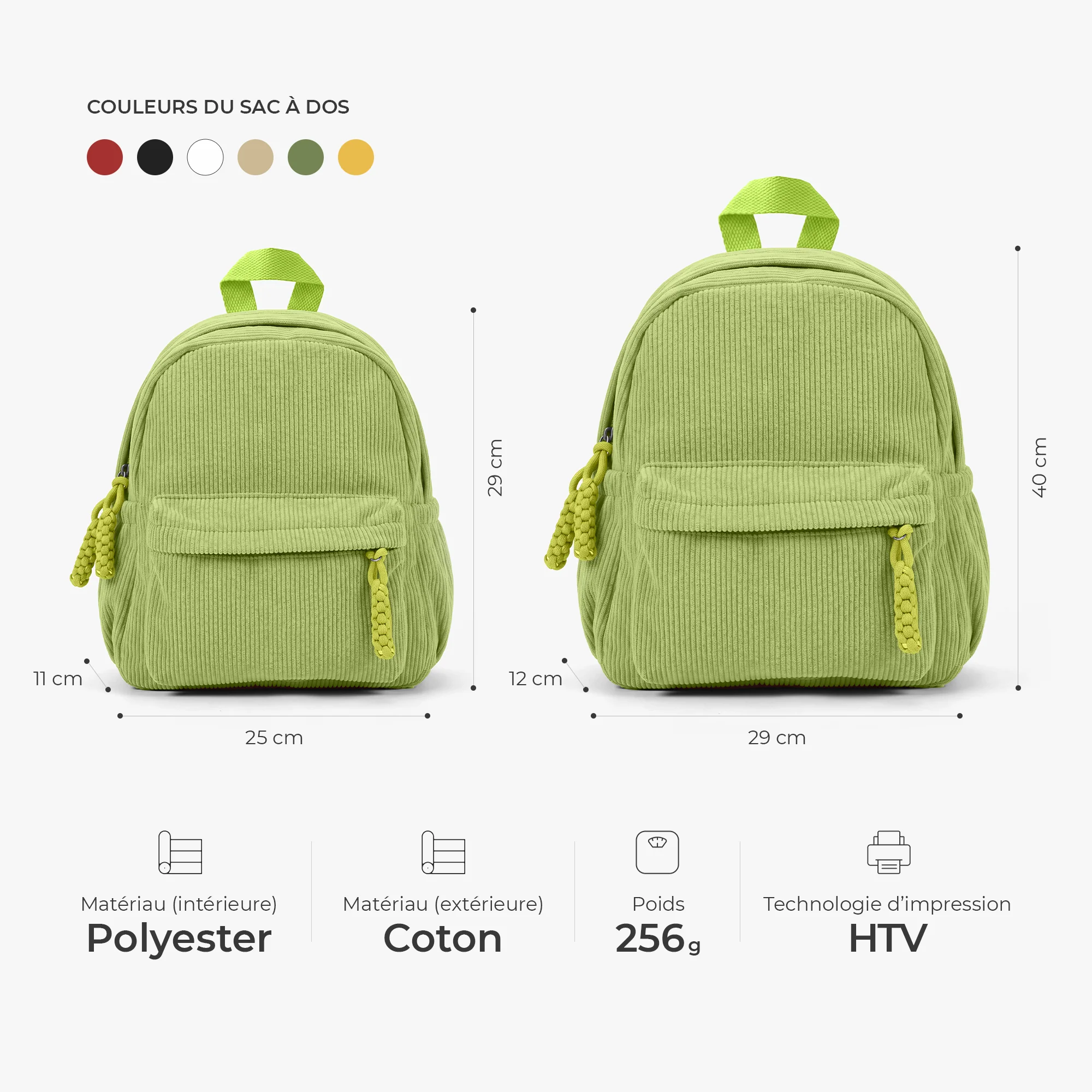 Sac À Dos Personnalisé Enfant - Je Suis Courageux Et Gentil - Image 3