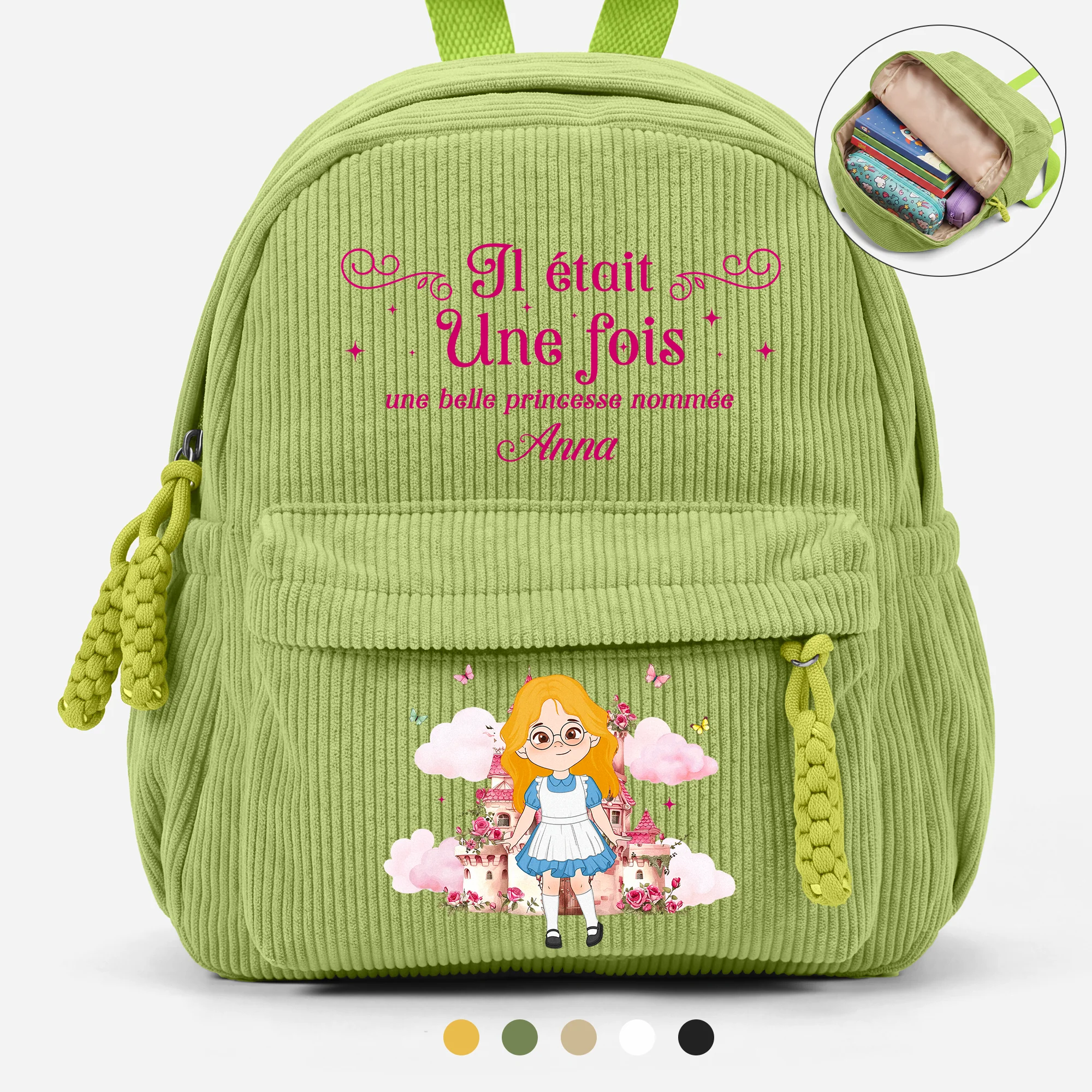 Sac À Dos Personnalisé Enfant - Il Était Une Fois