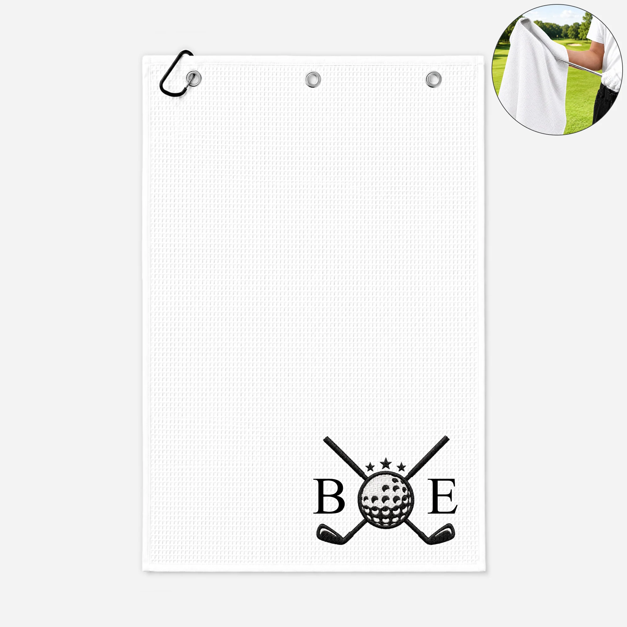 Serviette De Golf Personnalisée - Cadeau Pour Golfeur Original