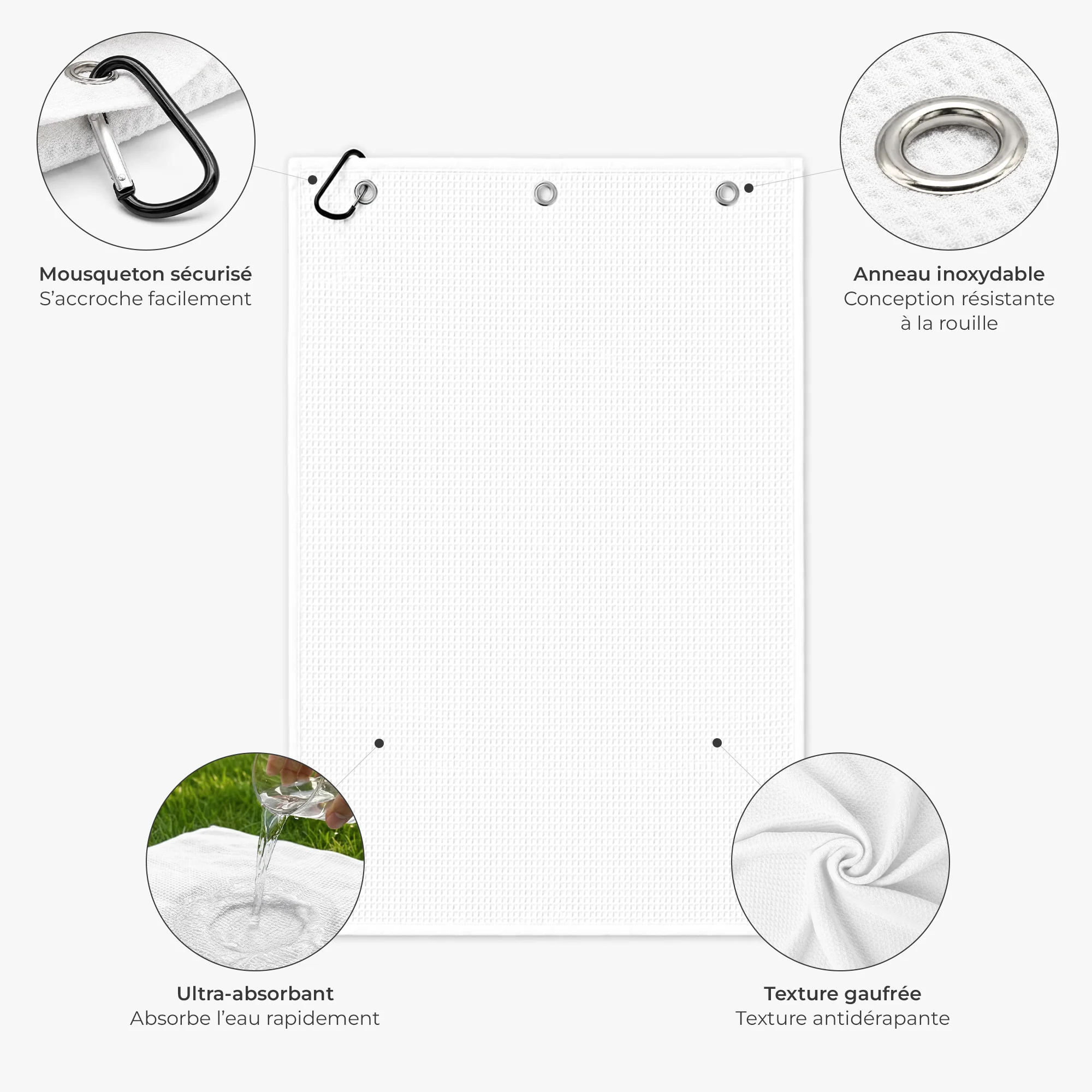 Serviette De Golf Personnalisée - Cadeau Pour Golfeur Original - Image 4