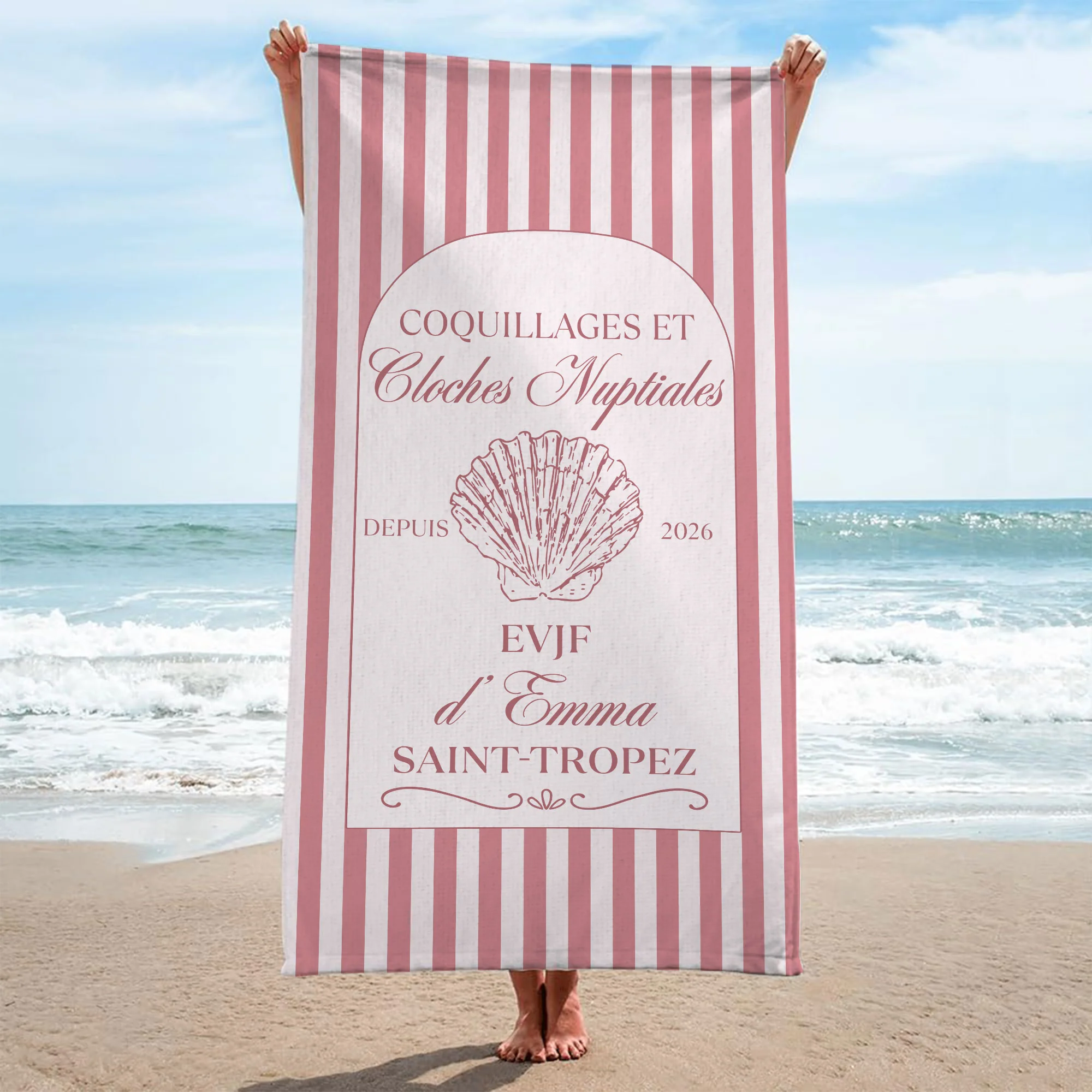 Serviette De Plage Personnalisable - Cadeau Pour EVJF - Image 2