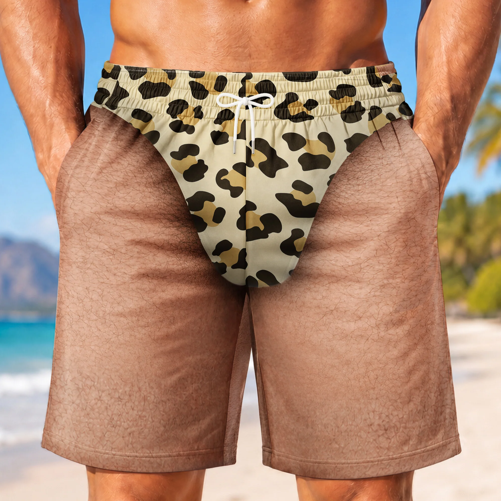 Short Hawaïen Homme Personnalisé - Cadeau Été Avec Humour - Image 2