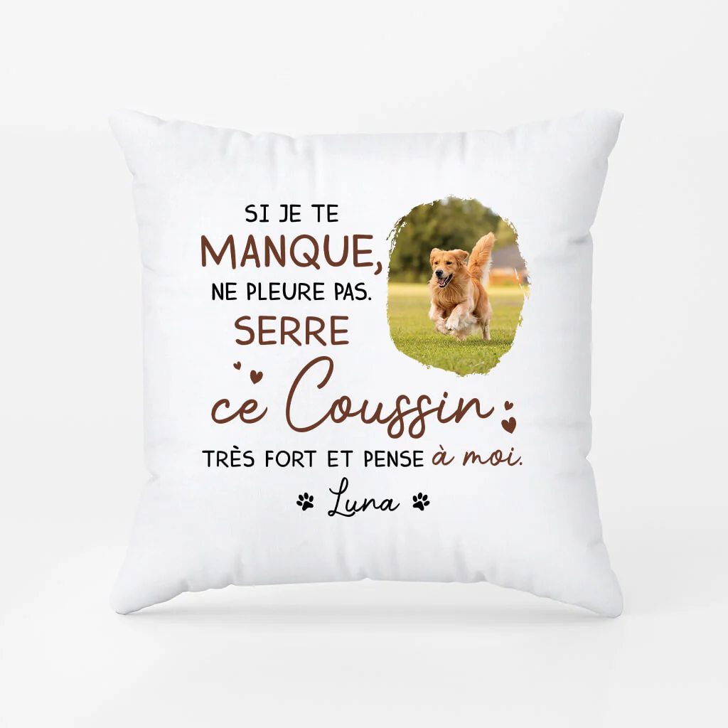 Cadeau Personnalisé Chien - Coussin Commémoratif Chien - Image 2