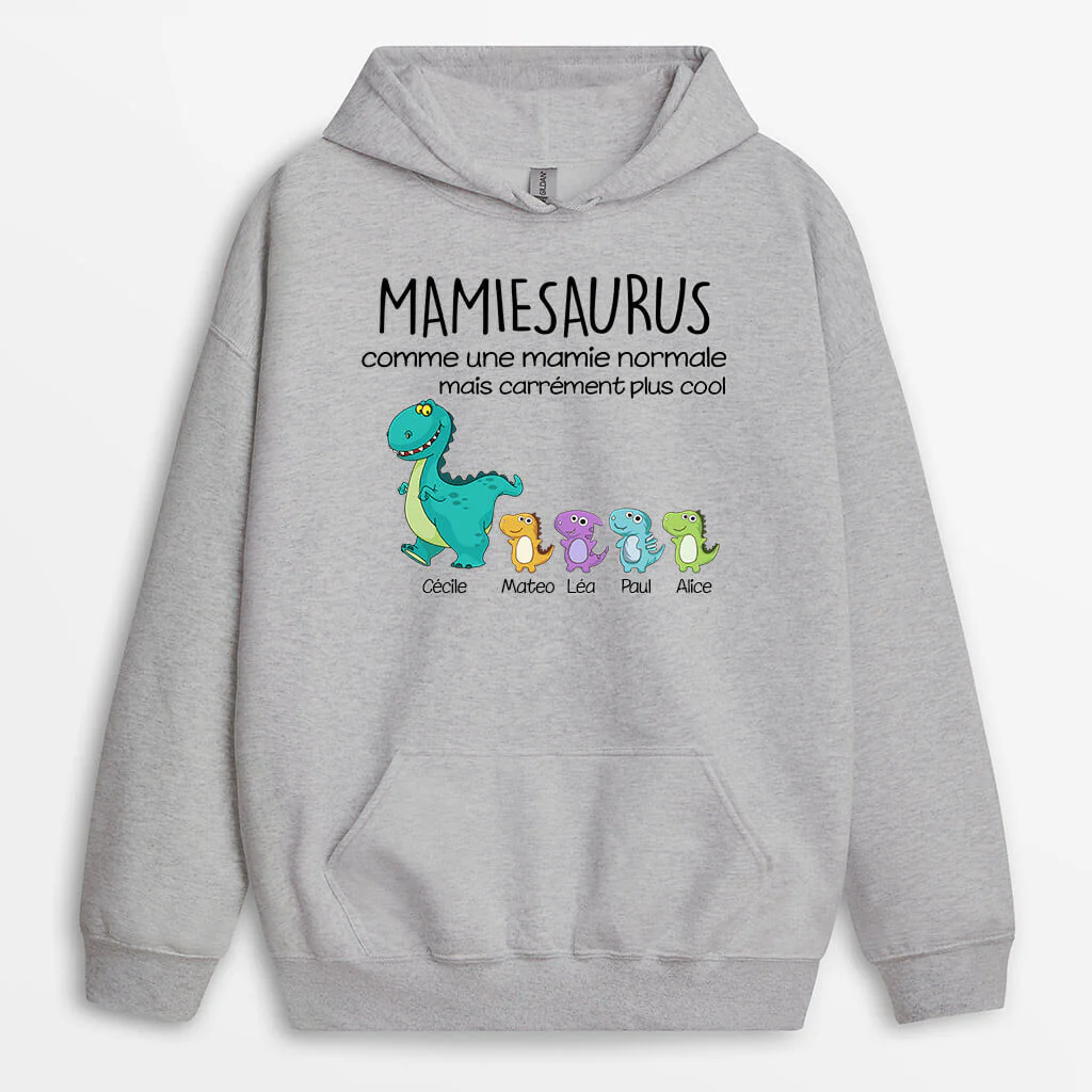 Personnaliser un Sweat à Capuche – Mamiesaurus & Mamansaurus