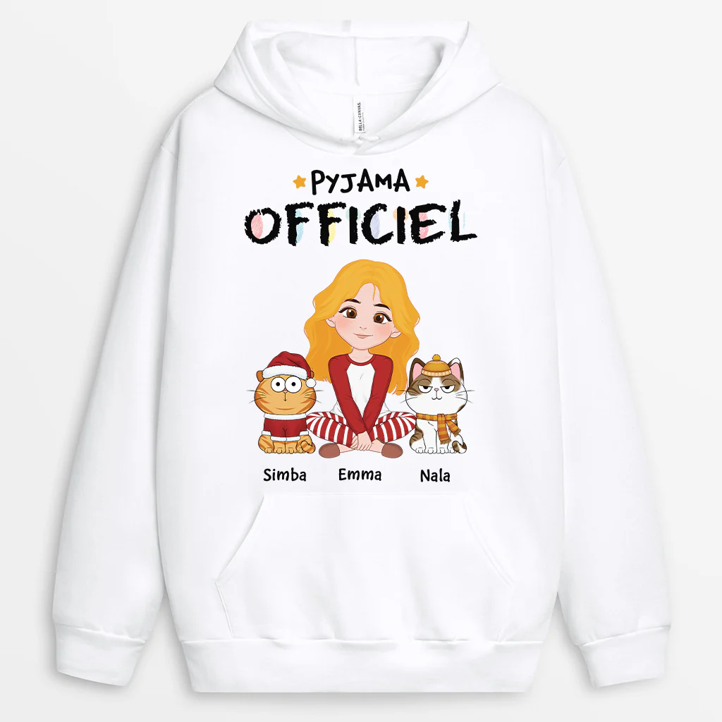 Sweat à capuche personnalisé – Mon sweatshirt officiel pour dormir