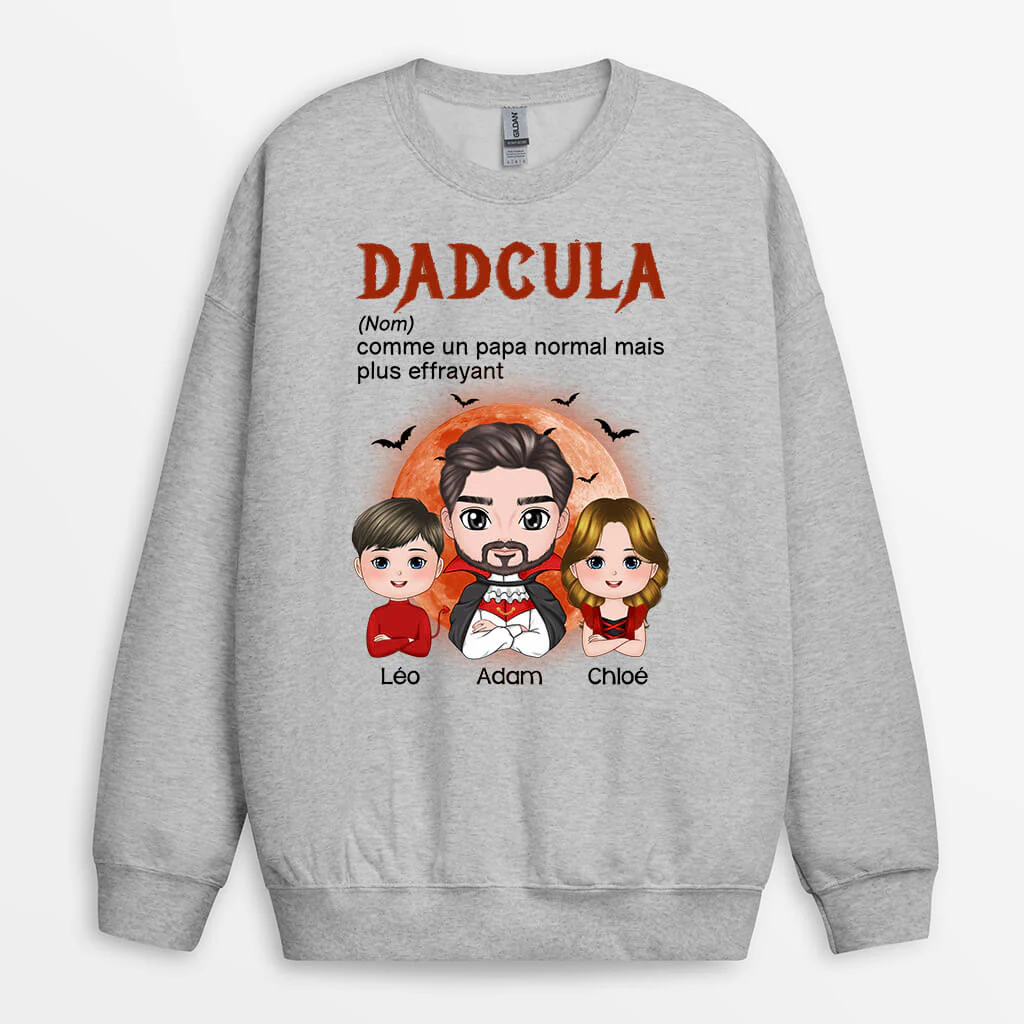 Sweat Personnalisé - Dadcula, Papa Plus Cool - Image 2