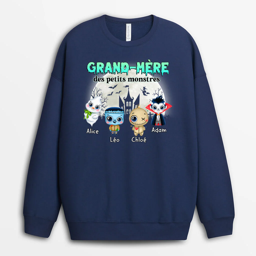 Sweat Personnalisé - Grand-Mère Des Petits Monstres