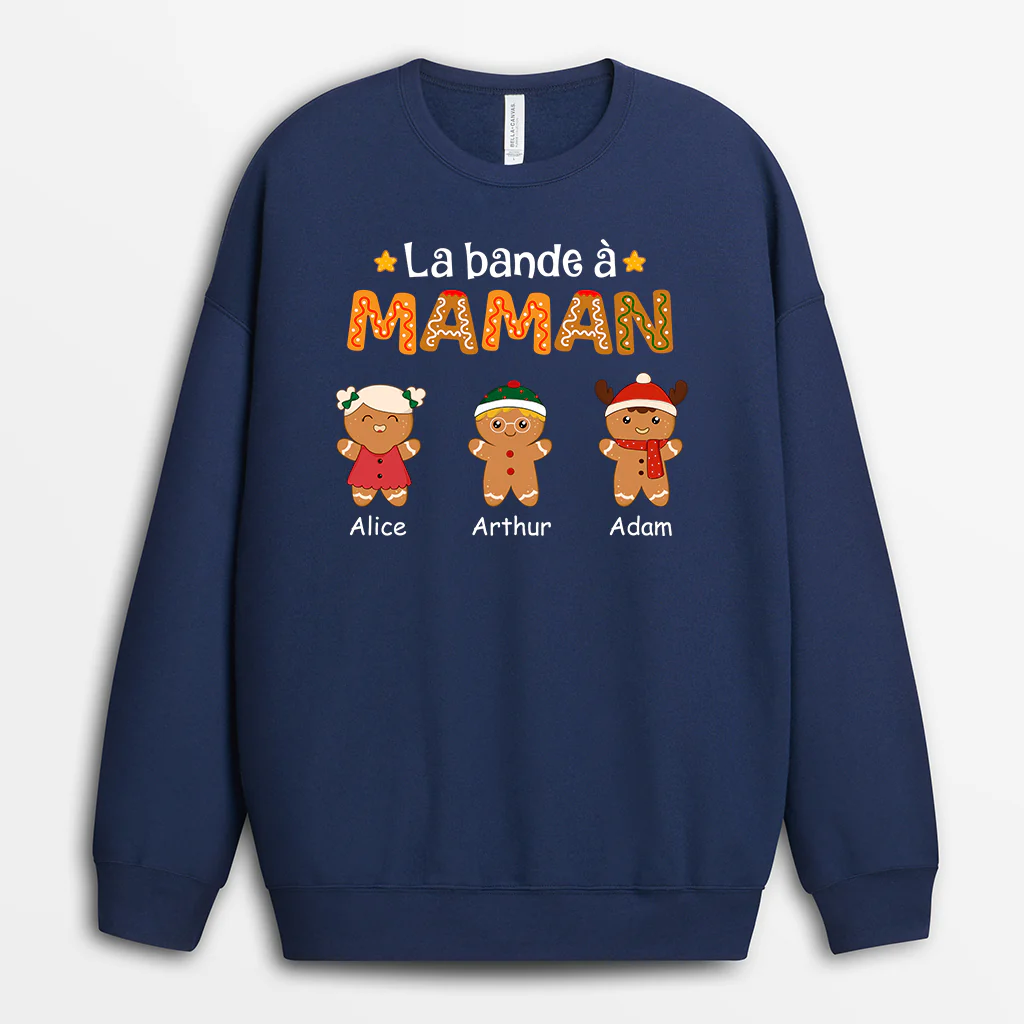 Sweat Personnalisé - La Bande À Papa Et Maman Biscuit - Image 2