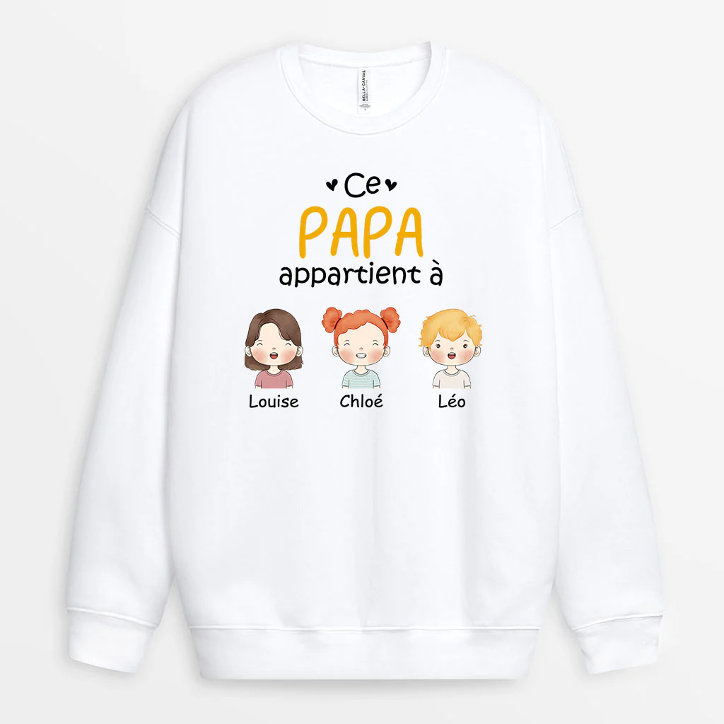 Sweatshirt Personnalisé - Ce Papa Maman Appartient À