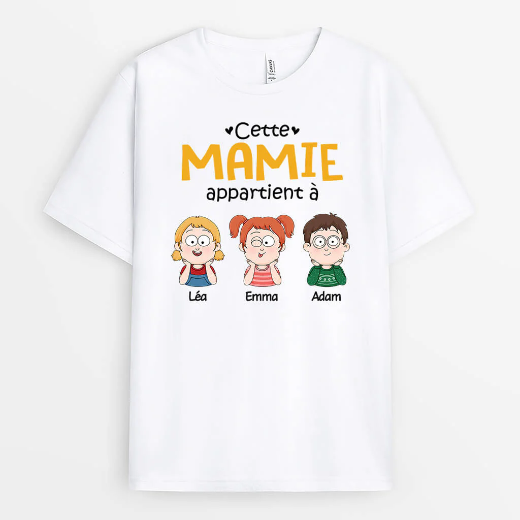 Tee Shirt Personnalisé Papy - Ce Papy Appartient À Version Mignon - Image 2