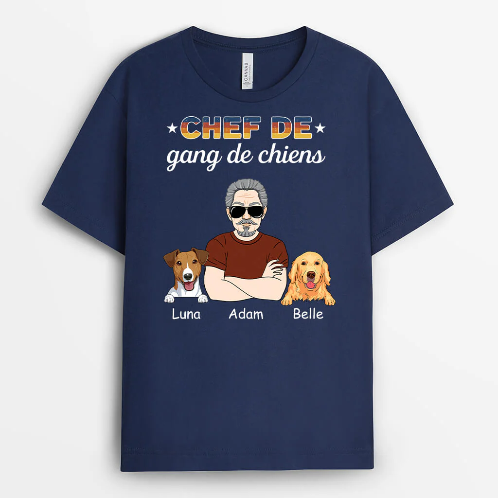 T-shirt Chien Personnalisé - Chef De Gang De Chiens - Image 2