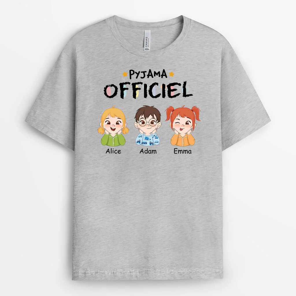 T Shirt Personnalisé Mamie - Pyjama Officielle - Image 2