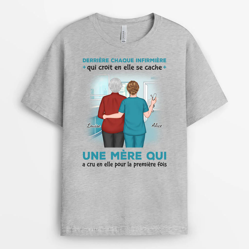 Tee Shirt Personnalisé Femme – Derrière chaque Infirmier/Infirmière