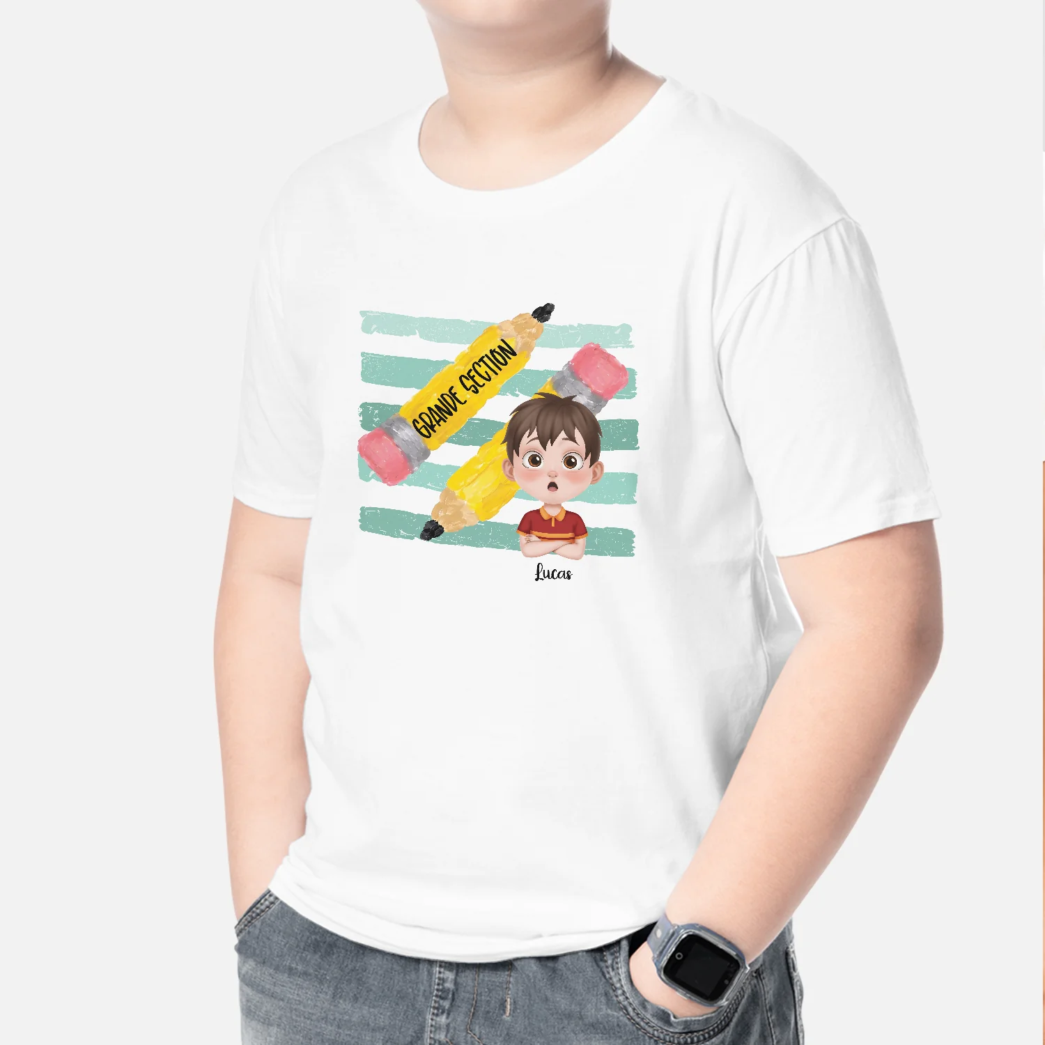 T-shirt Enfant Personnalisé - Cadeau Enfant En Maternelle - Image 2
