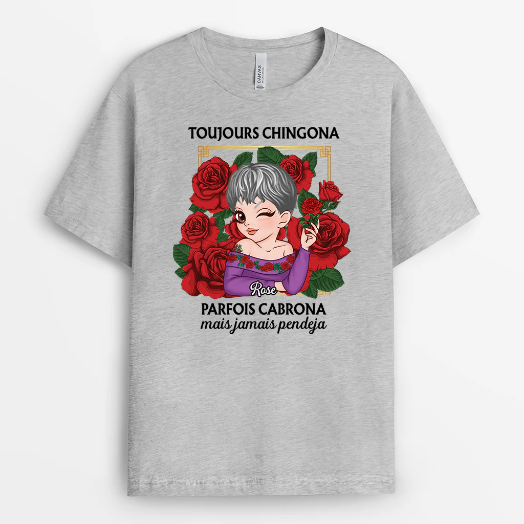 T-shirt Femme Personnalisé - Badass Comme Maman - Image 2