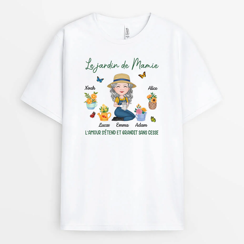 T-shirt Jardin De Mamie Personnalisé
