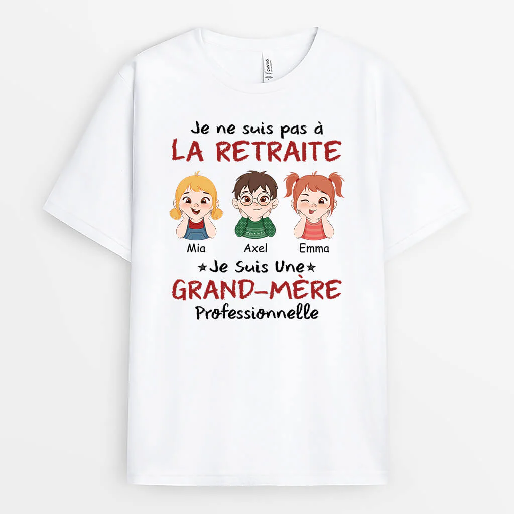 T Shirt Personnalisé Grand Père - Je Suis Un Père Professionnel - Image 2