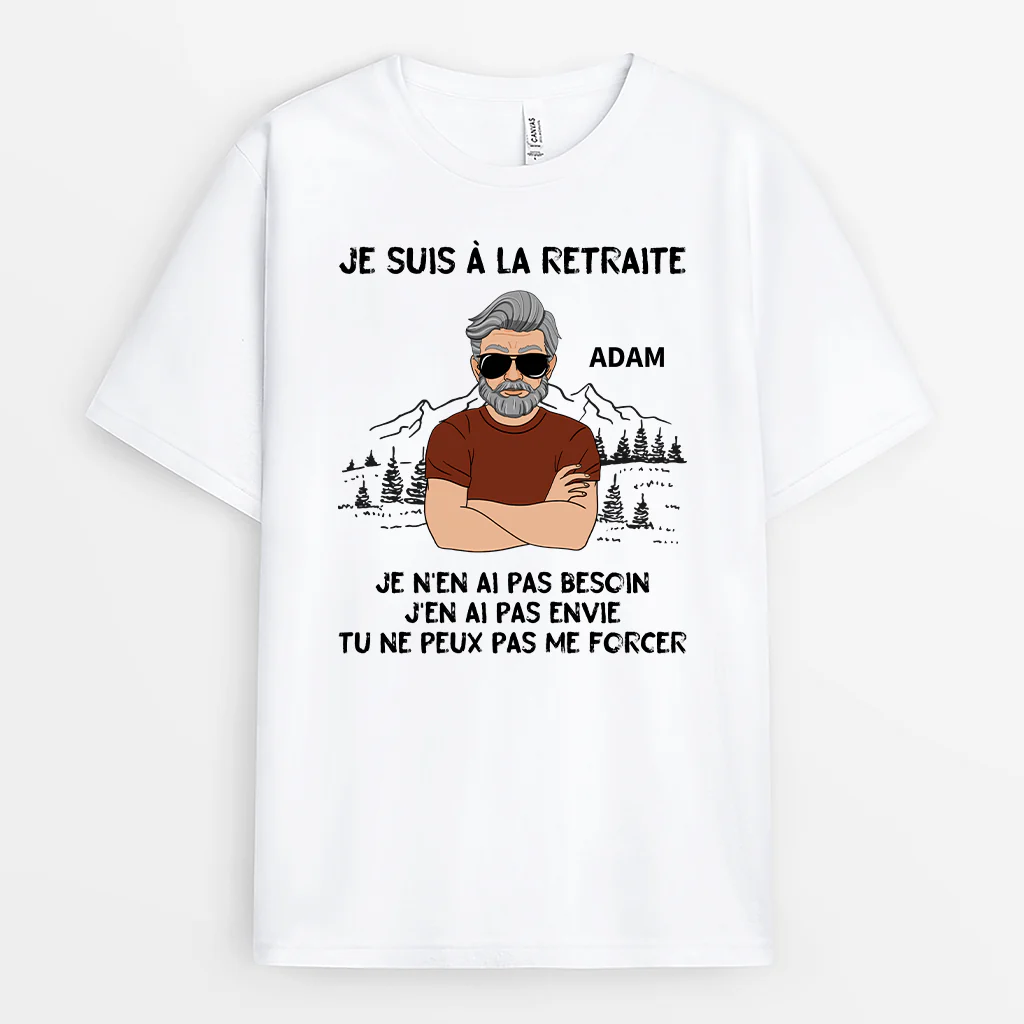 Tee Shirt Personnalisé Retraite Homme – Je Suis À La Retraite