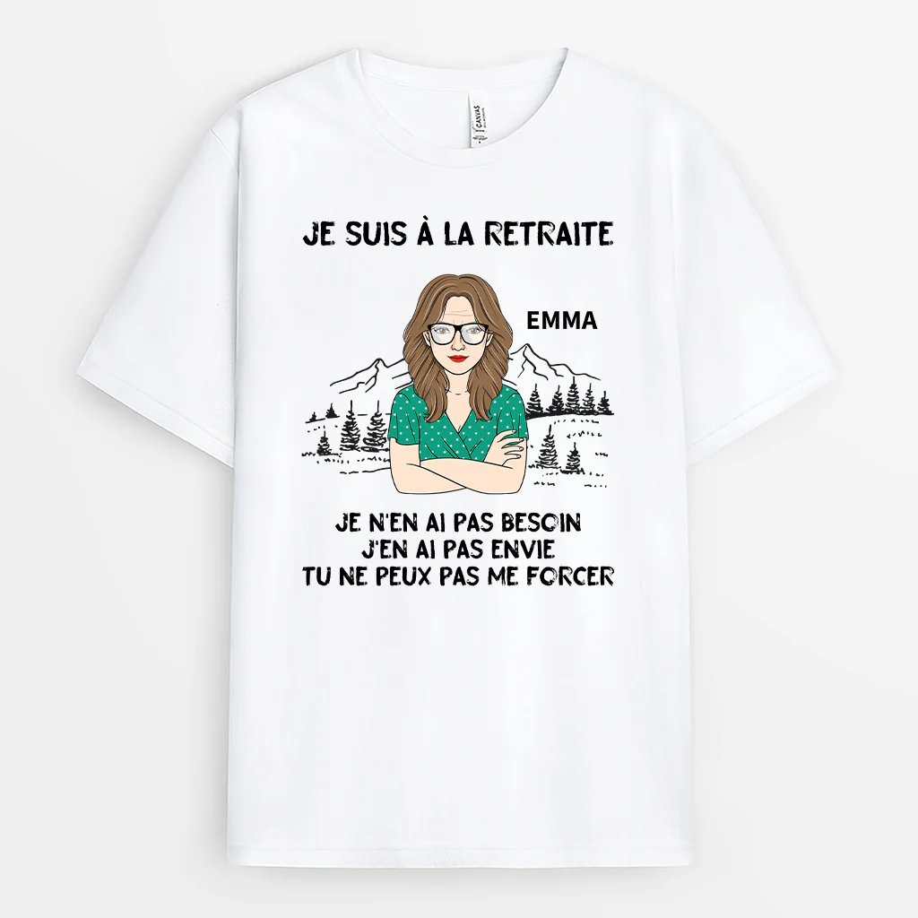 Tee Shirt Personnalisé Retraite Homme – Je Suis À La Retraite - Image 2