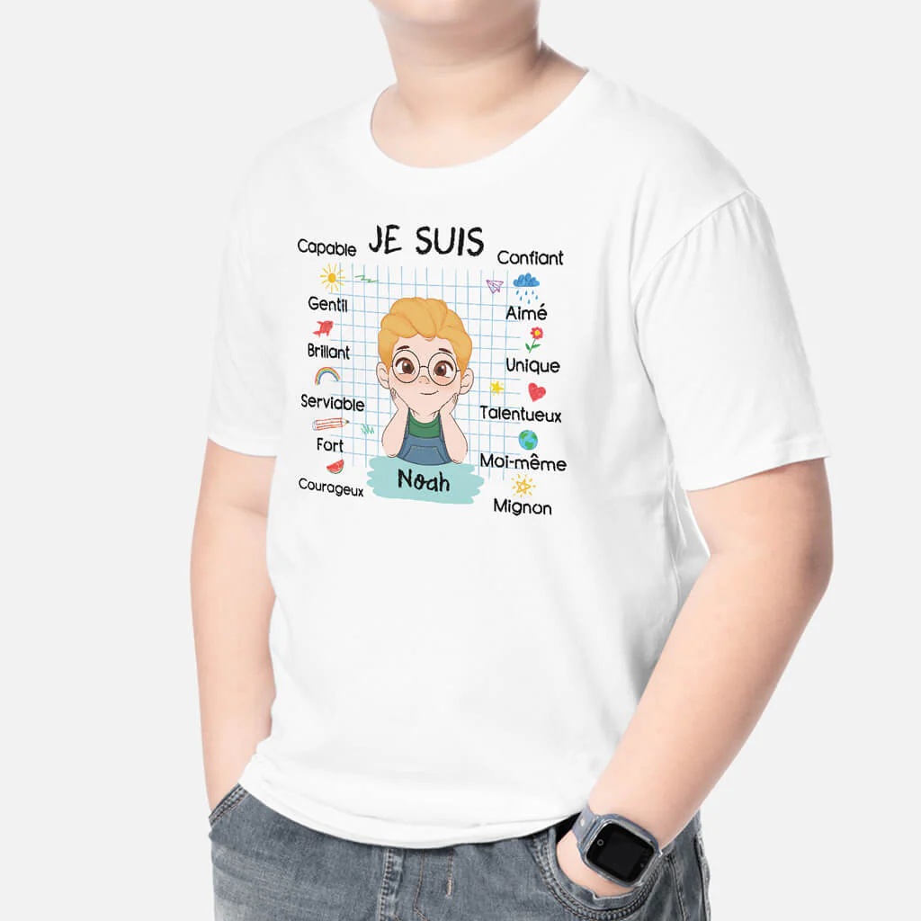 T Shirt Enfant Original | Je Suis Moi-Même Personnalisé - Image 2