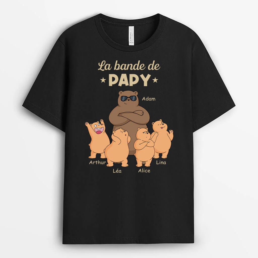 T shirt Personnalisé Mamie - La Bande À Maman/Mamie - T shirt Ours - Image 2