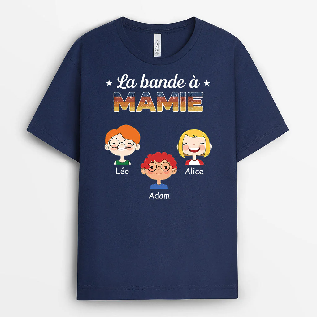 T Shirt Personnalisé Maman - La Bande À Maman - Version Sombre - Image 2