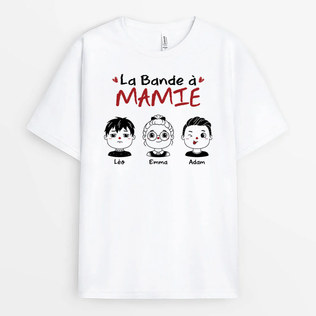 La Bande à Mamie/Maman - T-Shirt Personnalisé Mamie