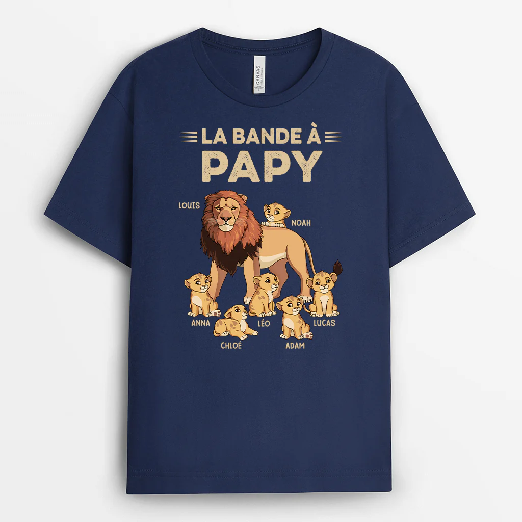 T shirt La Bande à Papy - La Bande à Papa/Papy Lion Personnalisé - Image 2