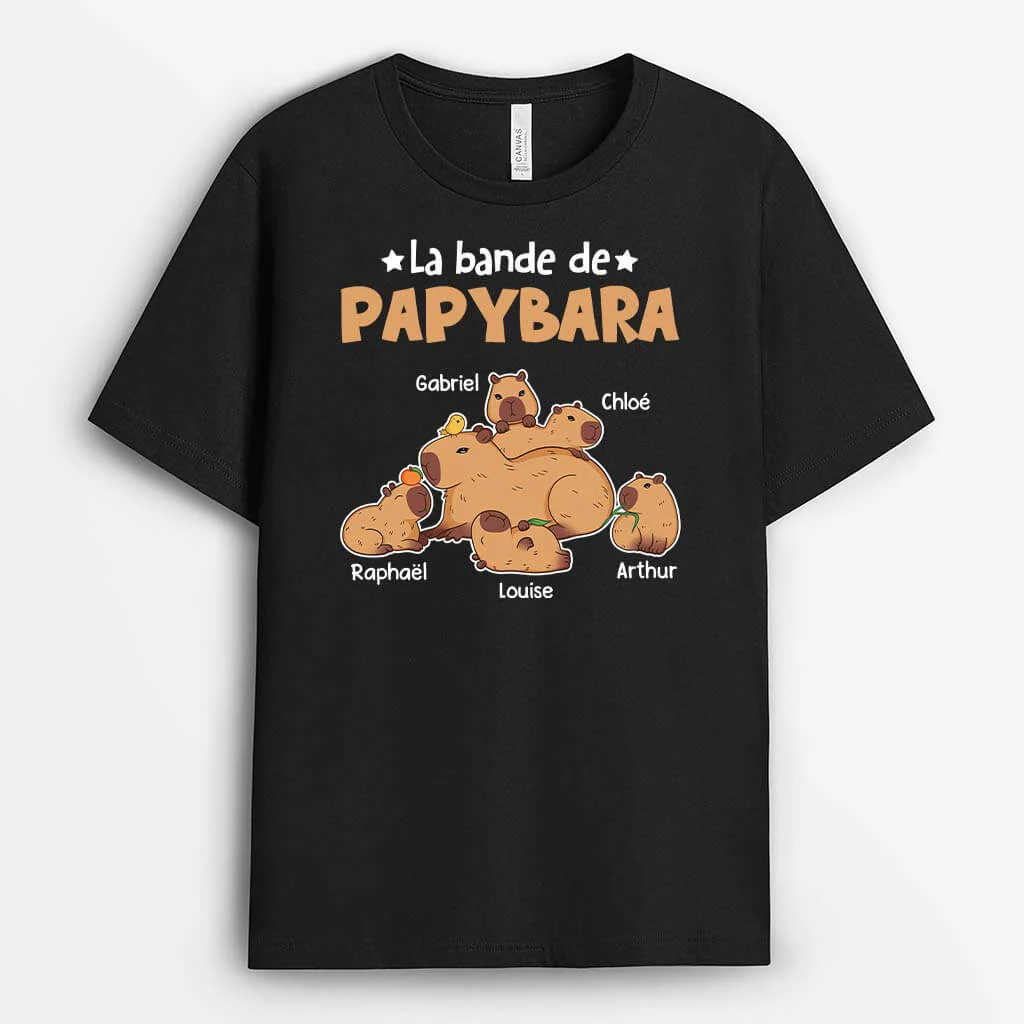 Tee Shirt Personnalisé Papy - La Bande À Papy | Version Castor