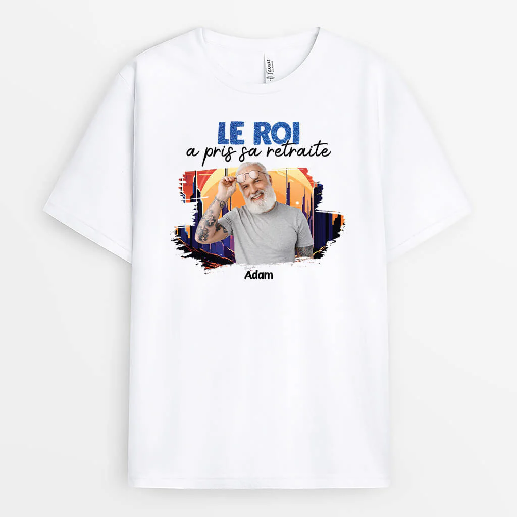 T Shirt Personnalisé Retraite – Le Roi/La Reine A Pris Sa Retraite