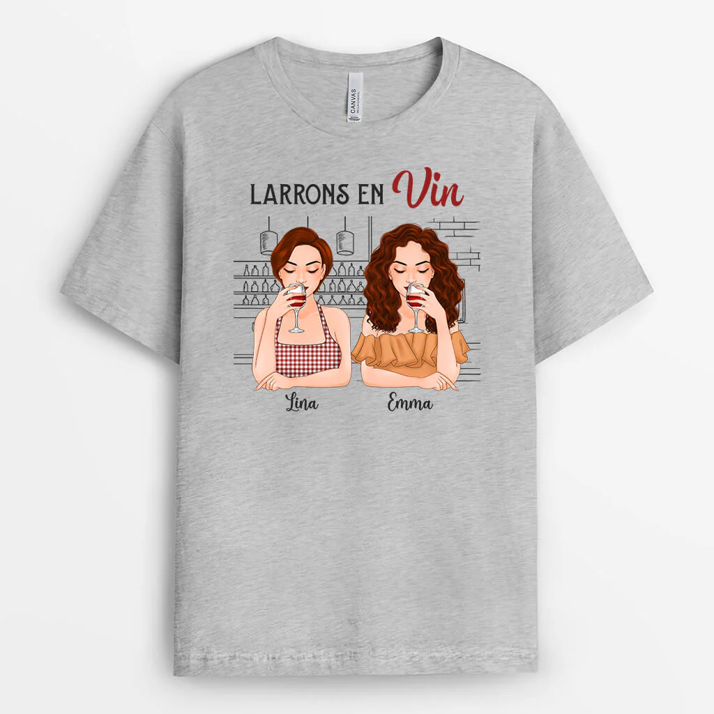 T-shirt Larrons En Vin Personnalisé - Image 2