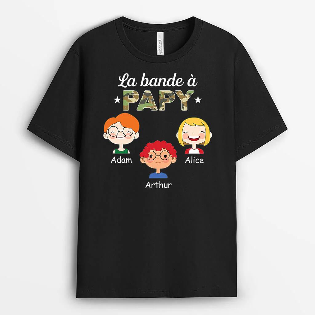 Tee Shirt Personnalisé Pour Papy - Le Gang de Papy