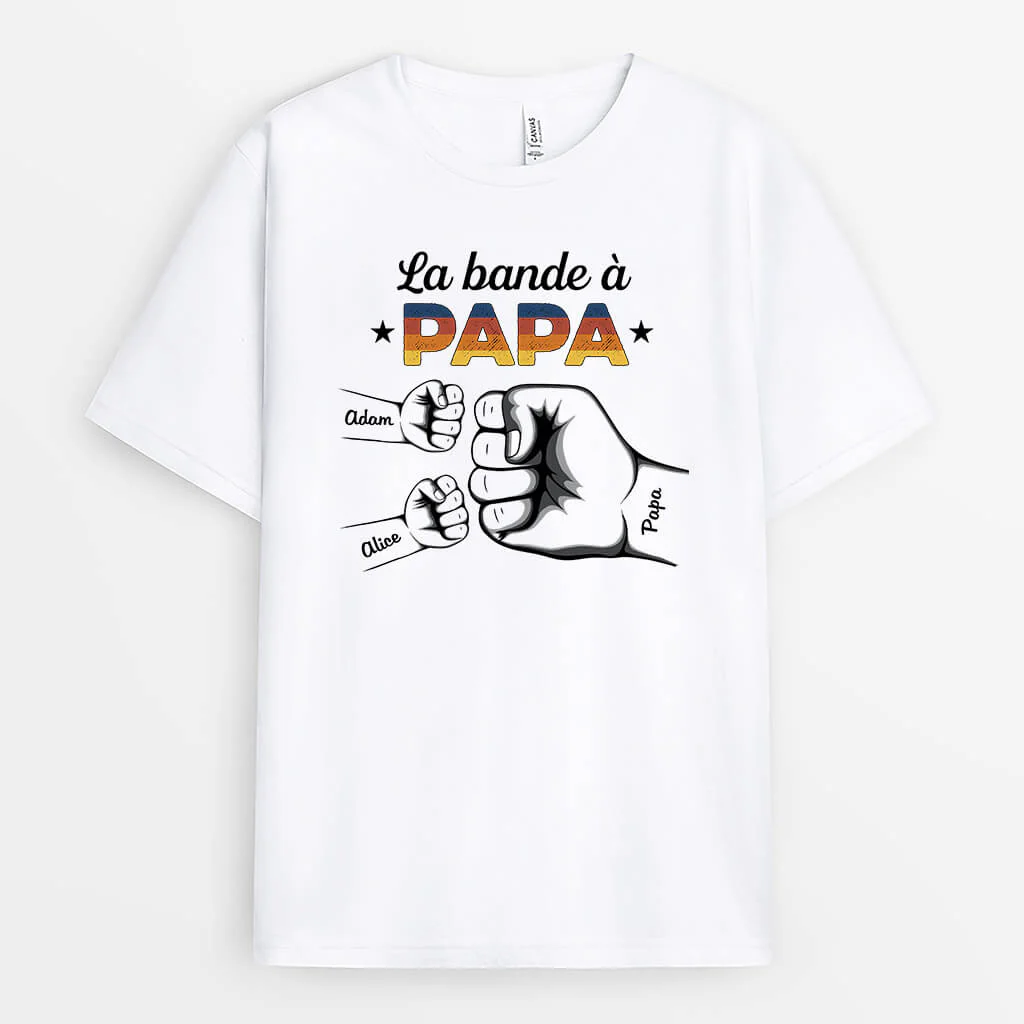 T-shirt Le Gang de Papa Poing Personnalisé