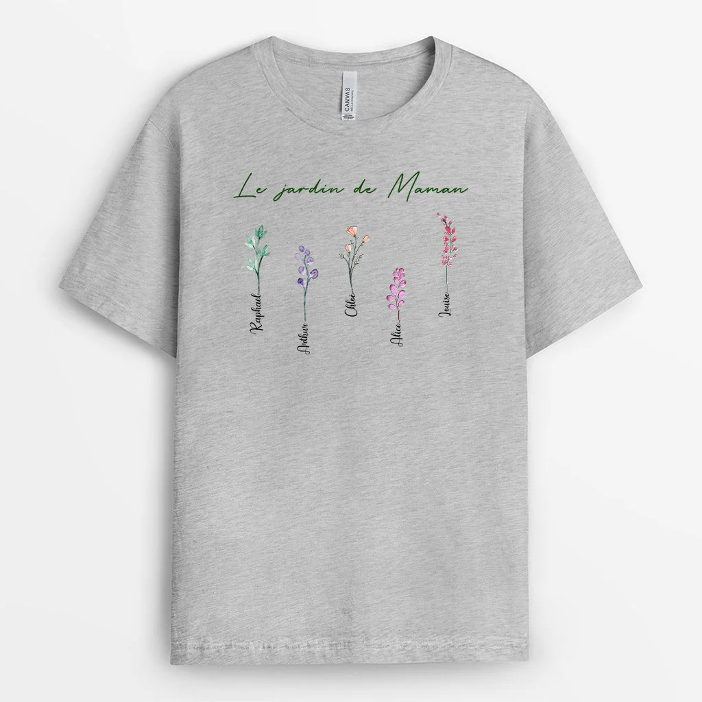 T-Shirt Personnalisé Pour Maman - Le Jardin De Maman