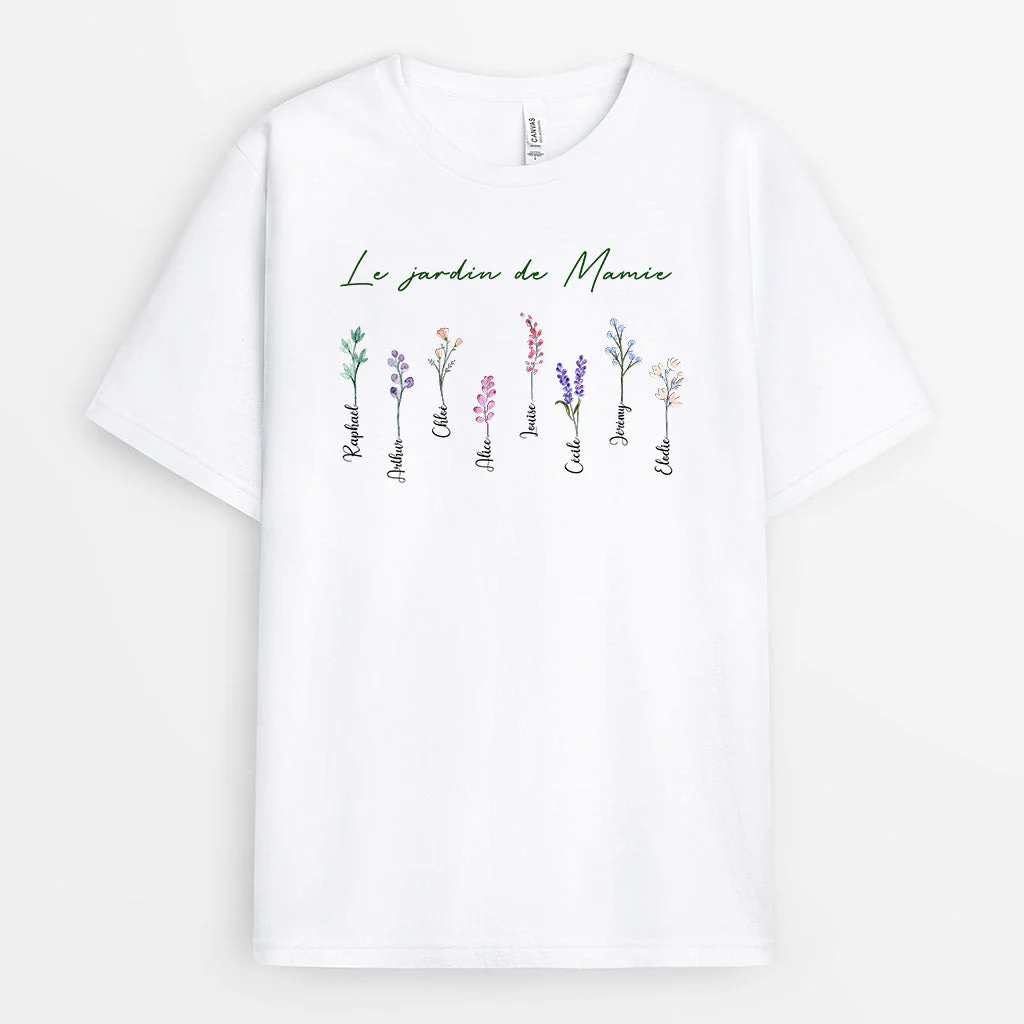 T-Shirt Personnalisé Pour Maman - Le Jardin De Maman - Image 2