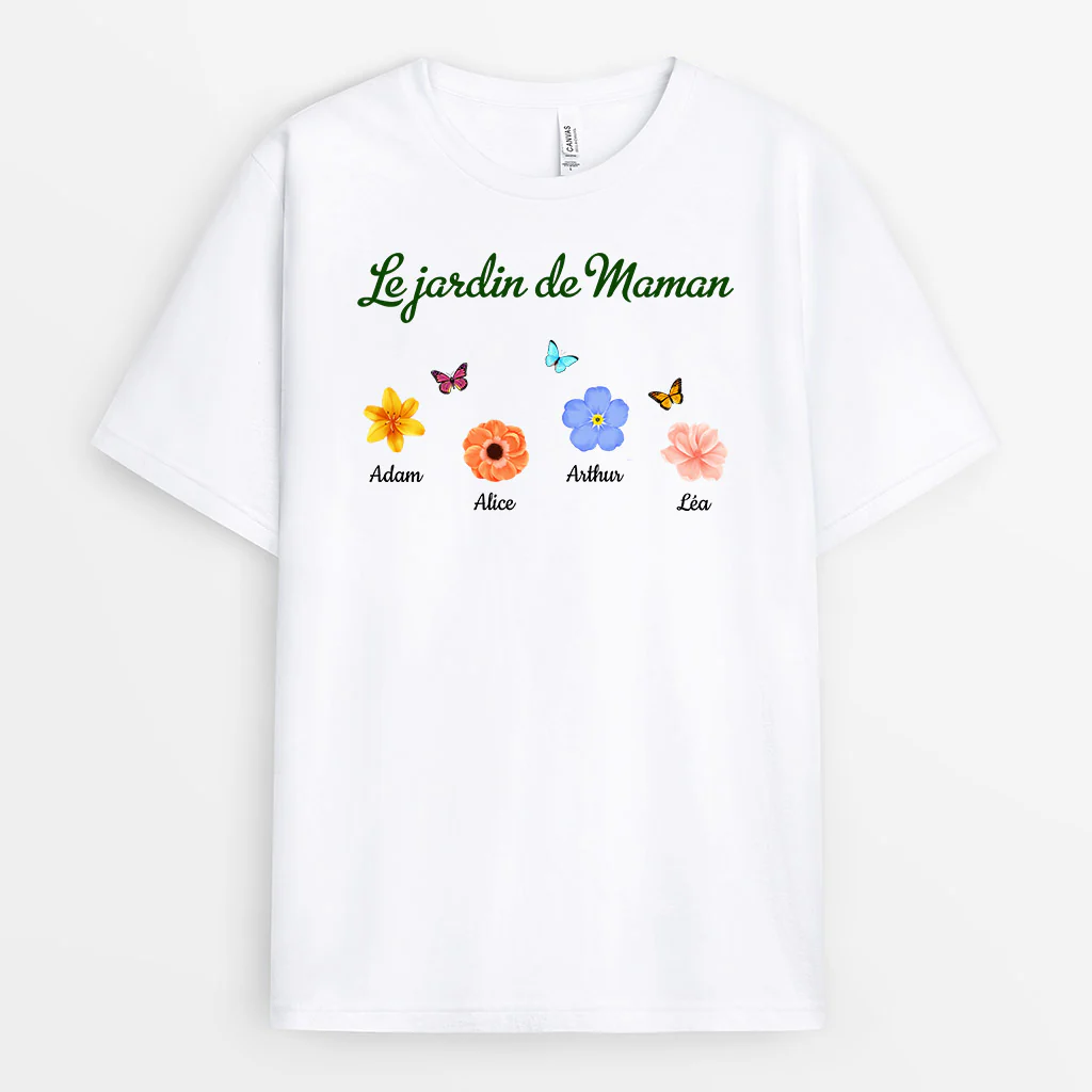 Tee Shirt Personnalisé Grand Mère - Le Jardin de Mamie - Image 2