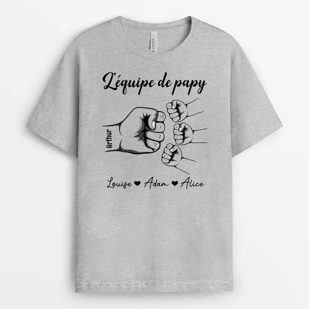 Tee Shirt Personnalisé pour Papa - Équipe de Papa - Image 2