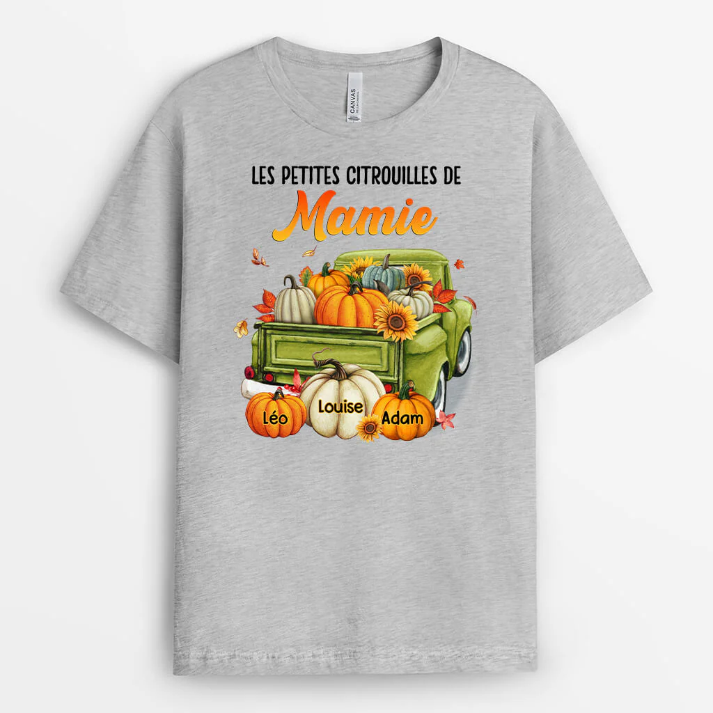 T-shirt Personnalisé Maman - Les Petites Citrouilles De Maman Mamie - Image 2