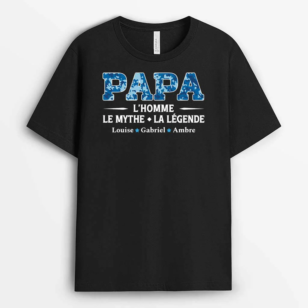 T-shirt Personnalisé Pour Papy - L’Homme, Le Mythe, La Légende - Image 2