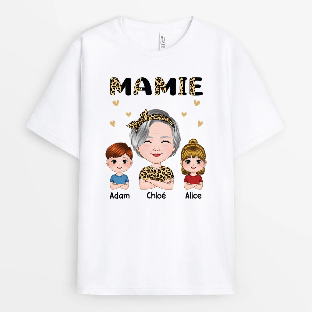 T-shirt Personnalisé Maman - Maman Léopard - Image 2