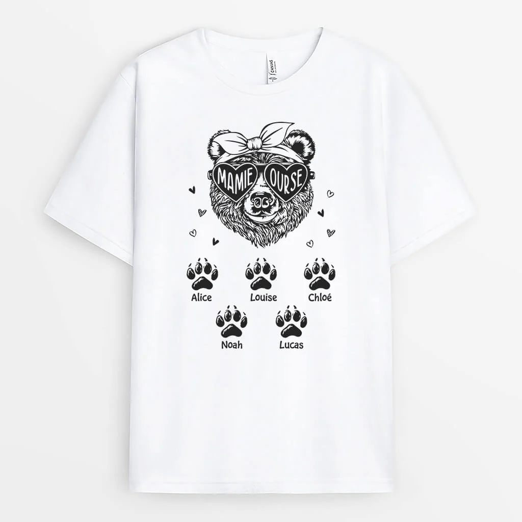 Tee Shirt Personnalisé Mamie - Mamie Ourse