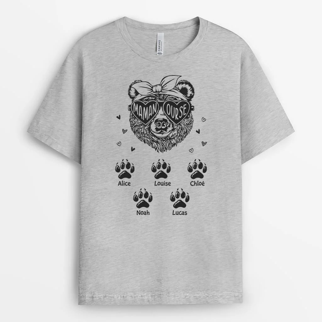 Tee Shirt Personnalisé Mamie - Mamie Ourse - Image 2