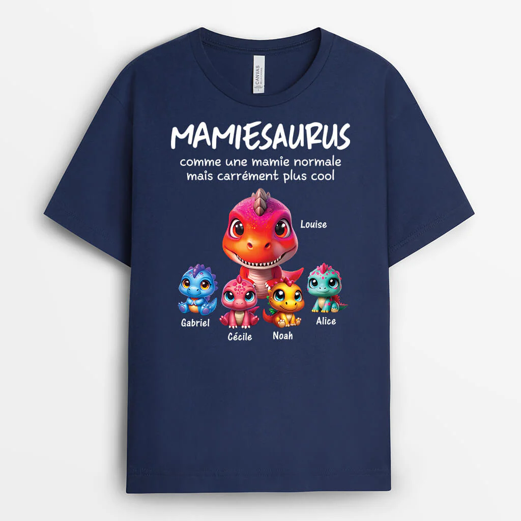 T-shirt Mamansaurus Mamiesaurus 3D Personnalisé