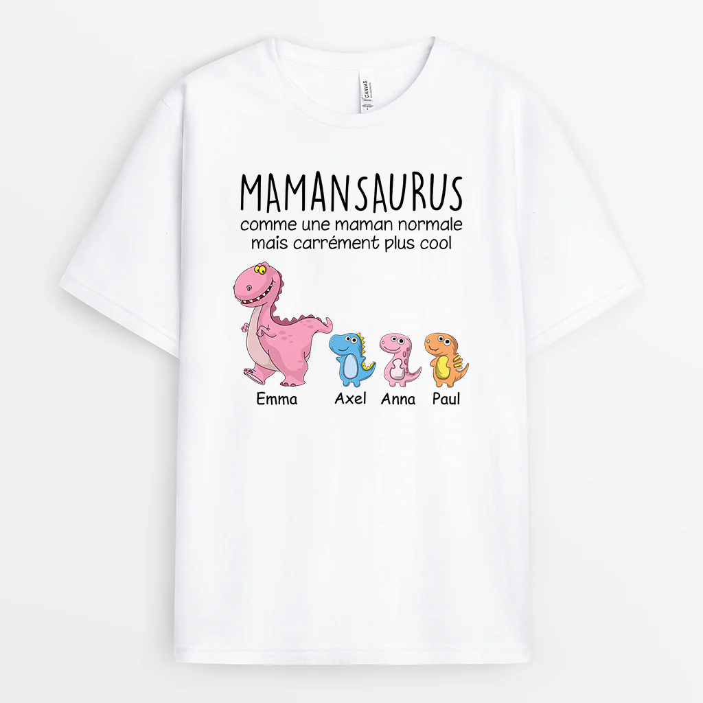 T-shirt Personnalisé - Mamansaurus Plus Cool Marche