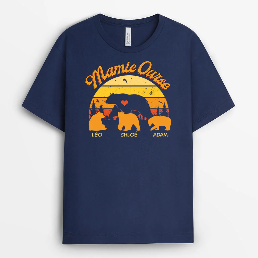 T-shirt Mamie Ours Personnalisé