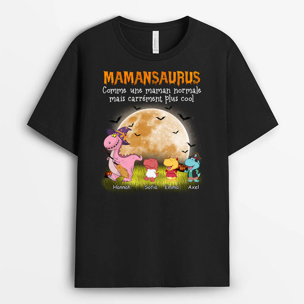 T-shirt Mamiesaurus Halloween Personnalisé