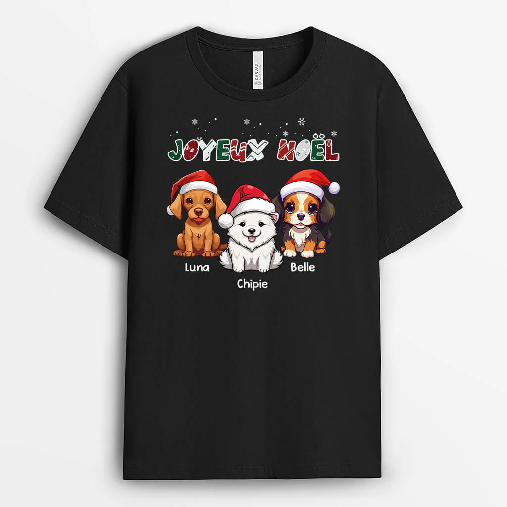 T-shirt Merry Woofmas A Noel Personnalisé - Image 2