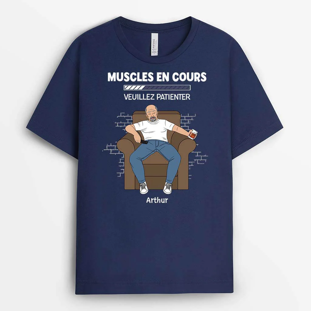 Tee Shirt Personnalisé Pour Papy - Muscles En Cours
