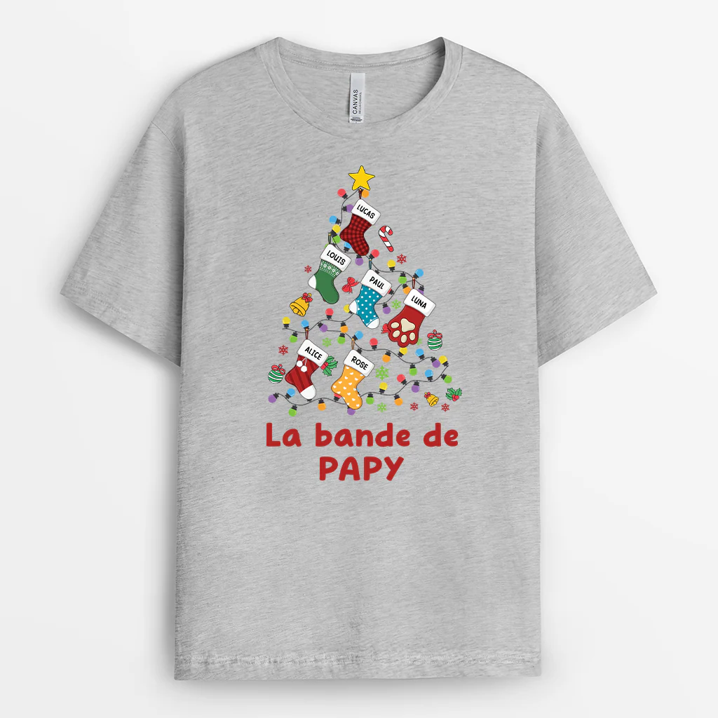 T-shirt Noël Personnalisé - La Bande À Mamie Version Sapin - Image 2