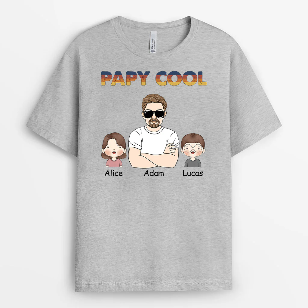 Tee Shirt Personnalisé Papa - Notre Papa Cool